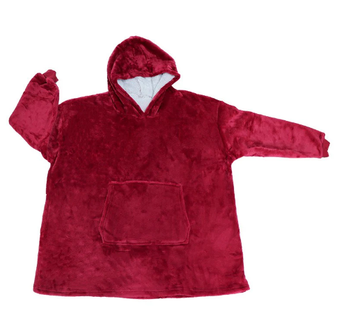The Blanket  Hoodie - Maroon (One size fits all)